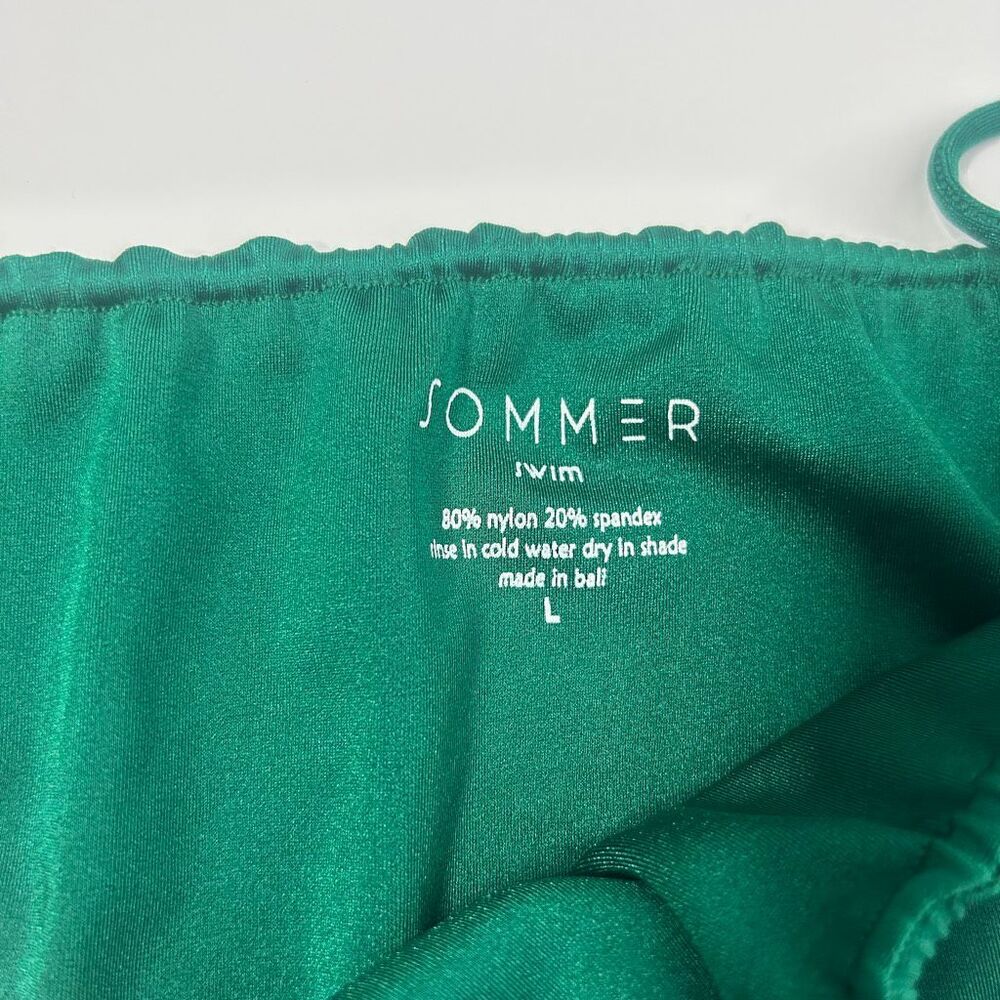 Sommer Swim Emerald Green Bikini Bottoms Large - Picture 4 of 6